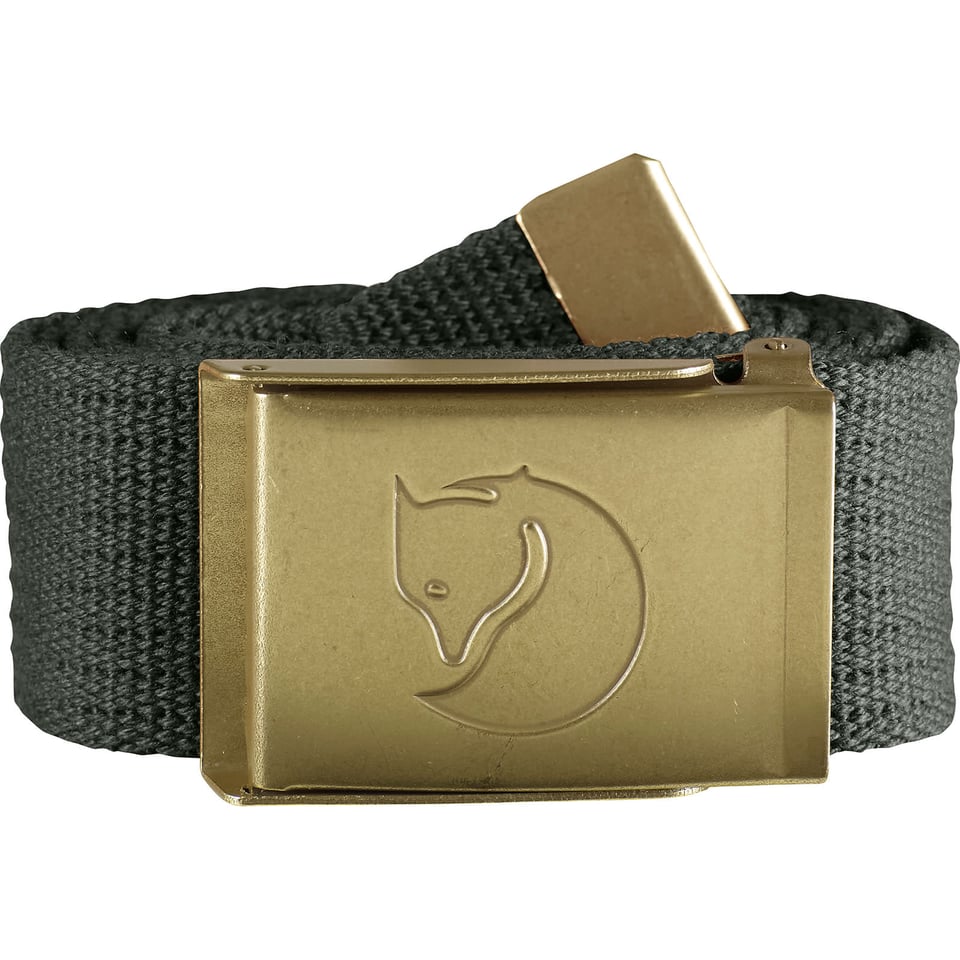 Canvas Brass Belt 4 cm