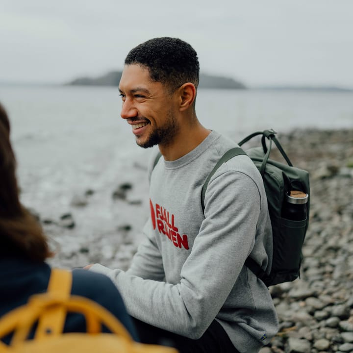 Men's Fjällräven Logo Sweater Dawn Blue Fjällräven