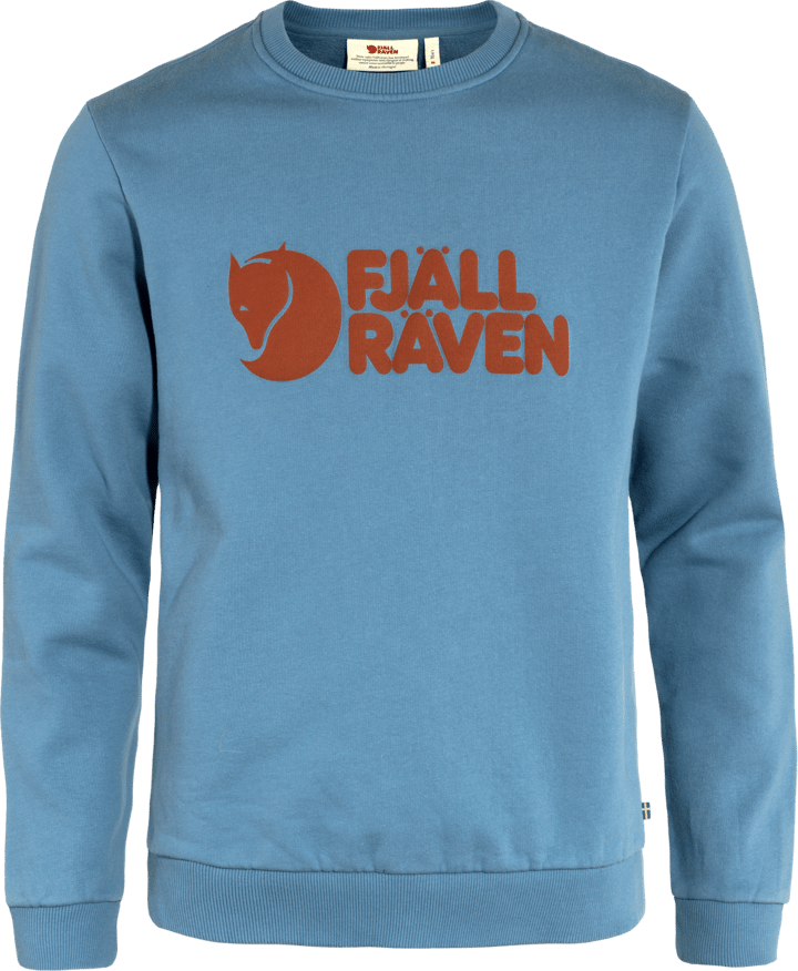 Men's Fjällräven Logo Sweater Dawn Blue Fjällräven