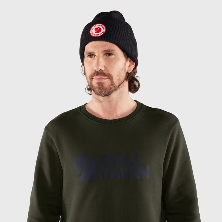 Men's Fjällräven Logo Sweater Deep Sea Fjällräven