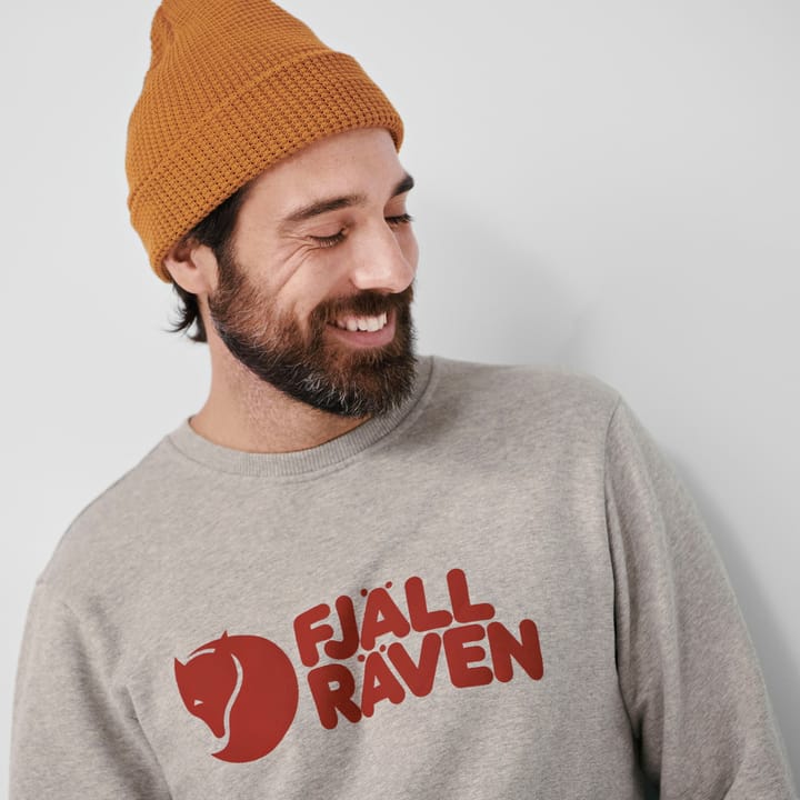 Fjällräven Men's Fjällräven Logo Sweater Grey-Melange Fjällräven