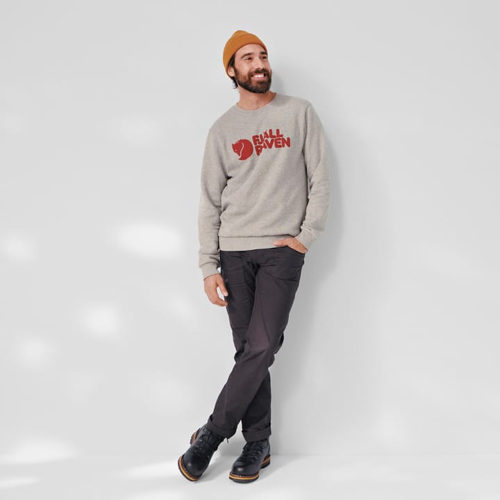 Fjällräven Men's Fjällräven Logo Sweater Grey-Melange Fjällräven