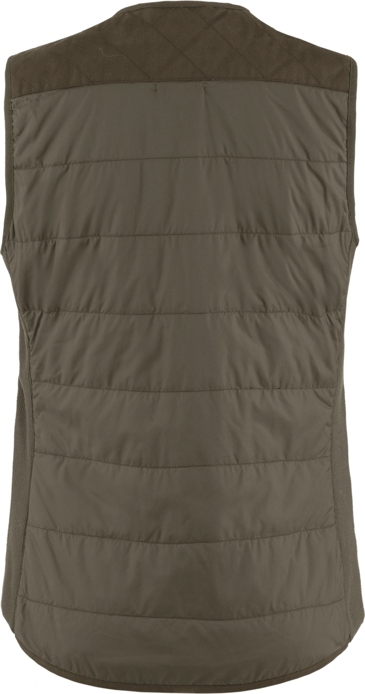 Women's Forest Wool Padded Vest Dark Olive Fjällräven