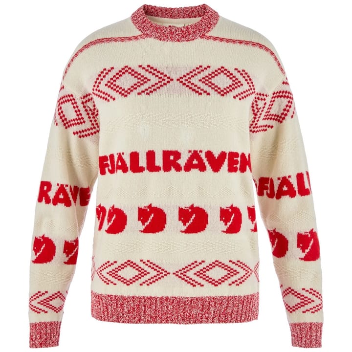 Fjällräven Fjällräven Jacquard Knit W Chalk White-true Red Fjällräven