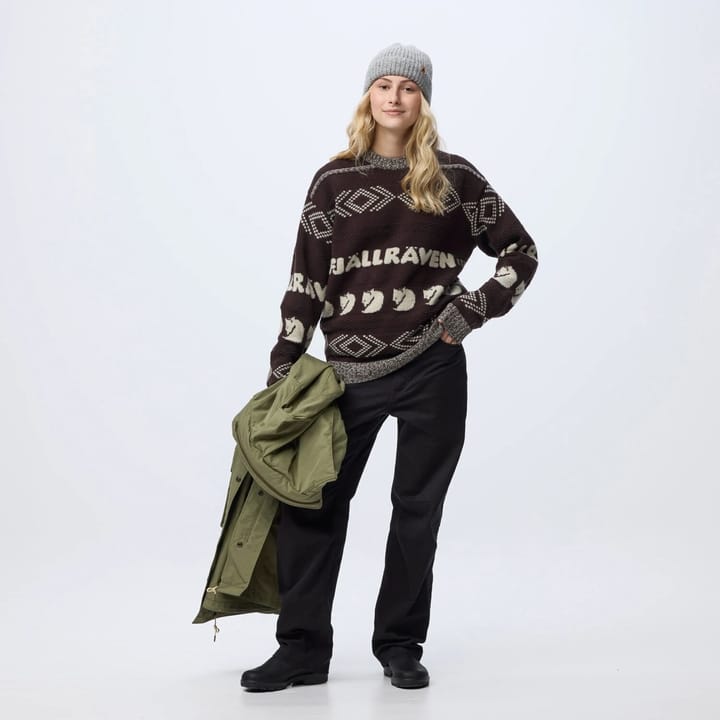 Fjällräven Fjällräven Jacquard Knit W Chalk White-true Red Fjällräven