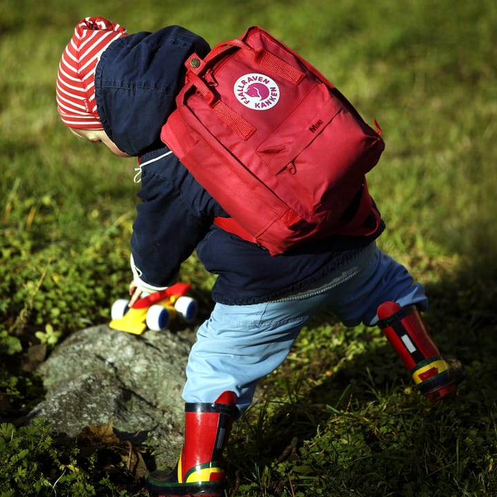 Fjallraven backpack Kanken Mini red color