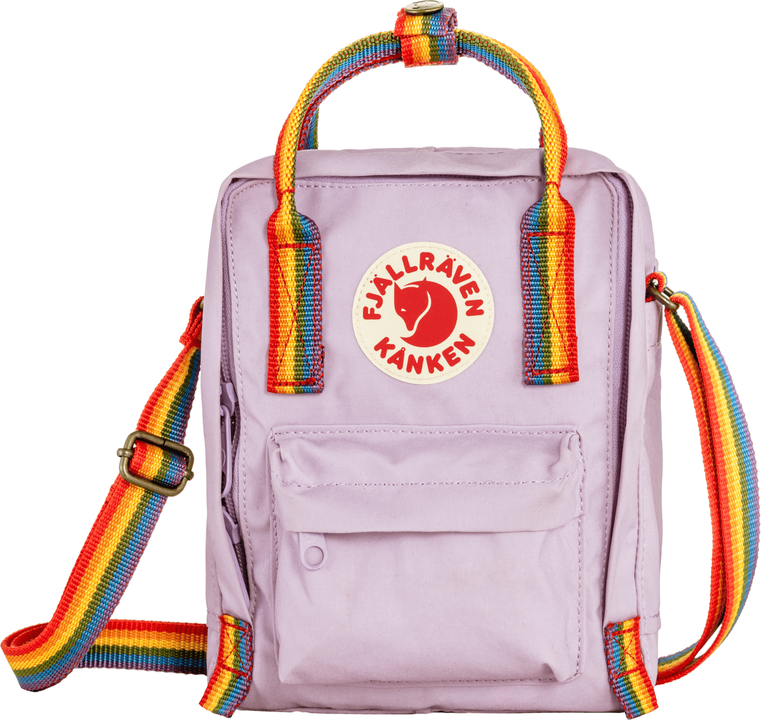 Fjällräven Kånken Rainbow Sling Pastel Lavender/Rainbow