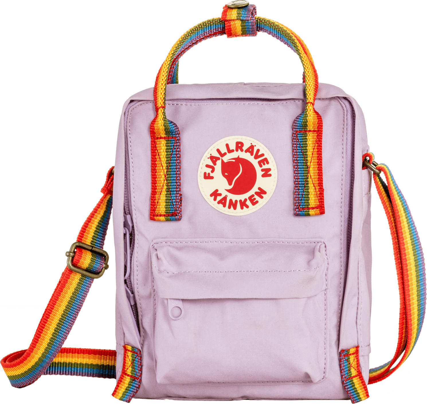 Fjällräven Kånken Rainbow Sling Pastel Lavender/Rainbow
