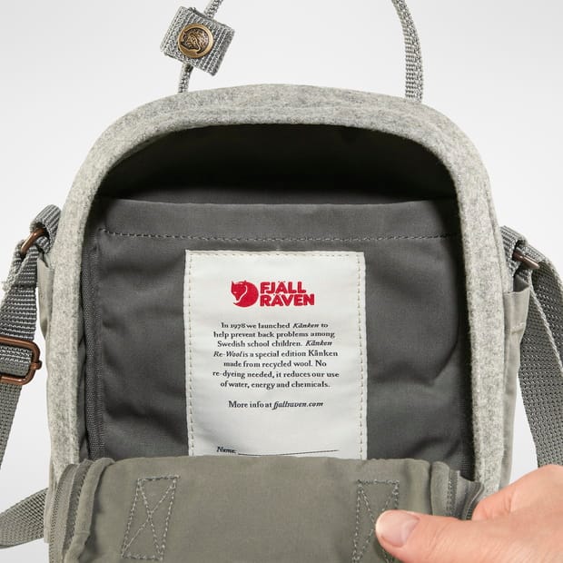 Kånken Re-wool Sling Granite Grey Fjällräven