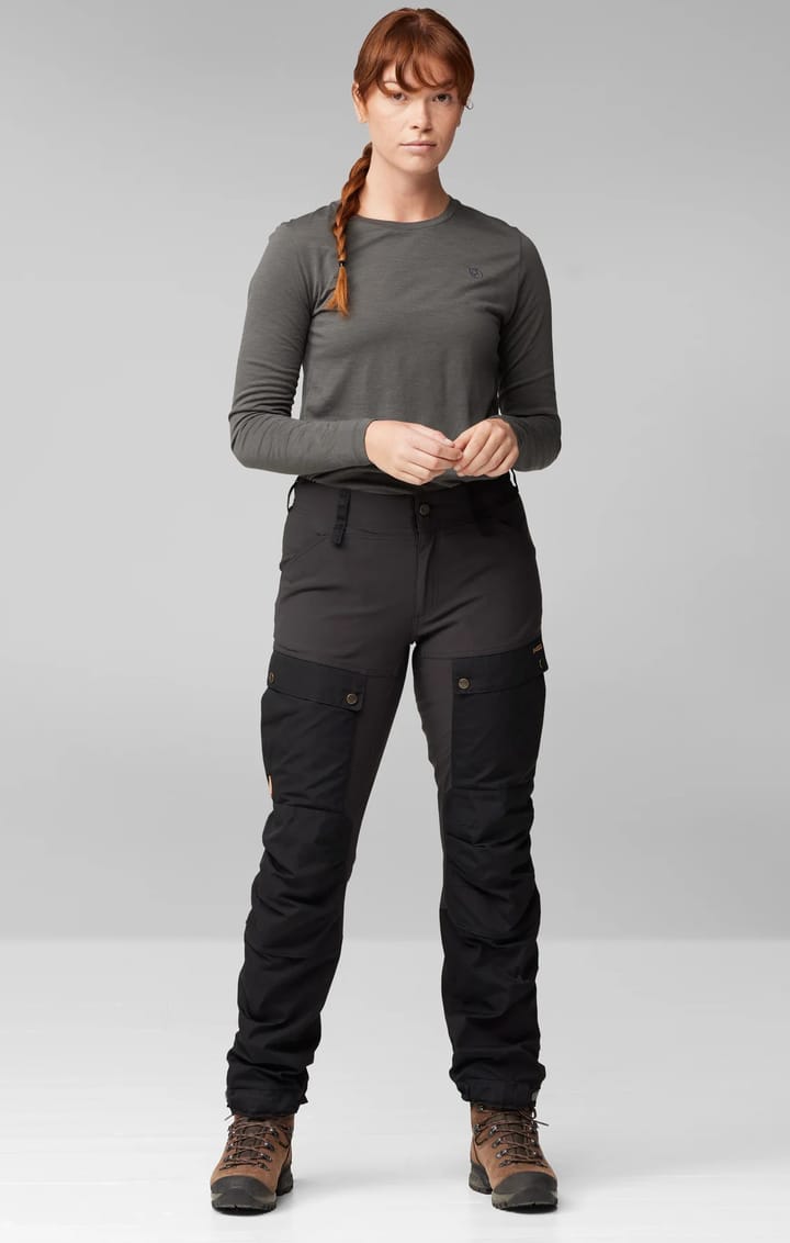 Fjällräven Women's Keb Trousers Curved Black Fjällräven Fjällräven Women's Keb Trousers Curved Black Fjällräven