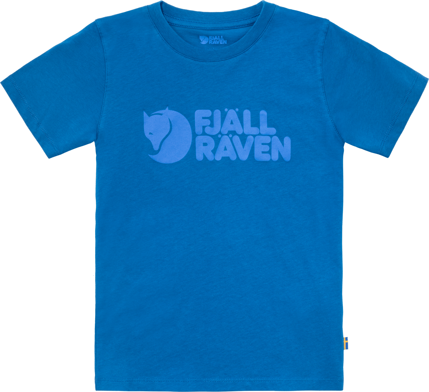 Kids' Fjällräven Logo T-Shirt Alpine Blue