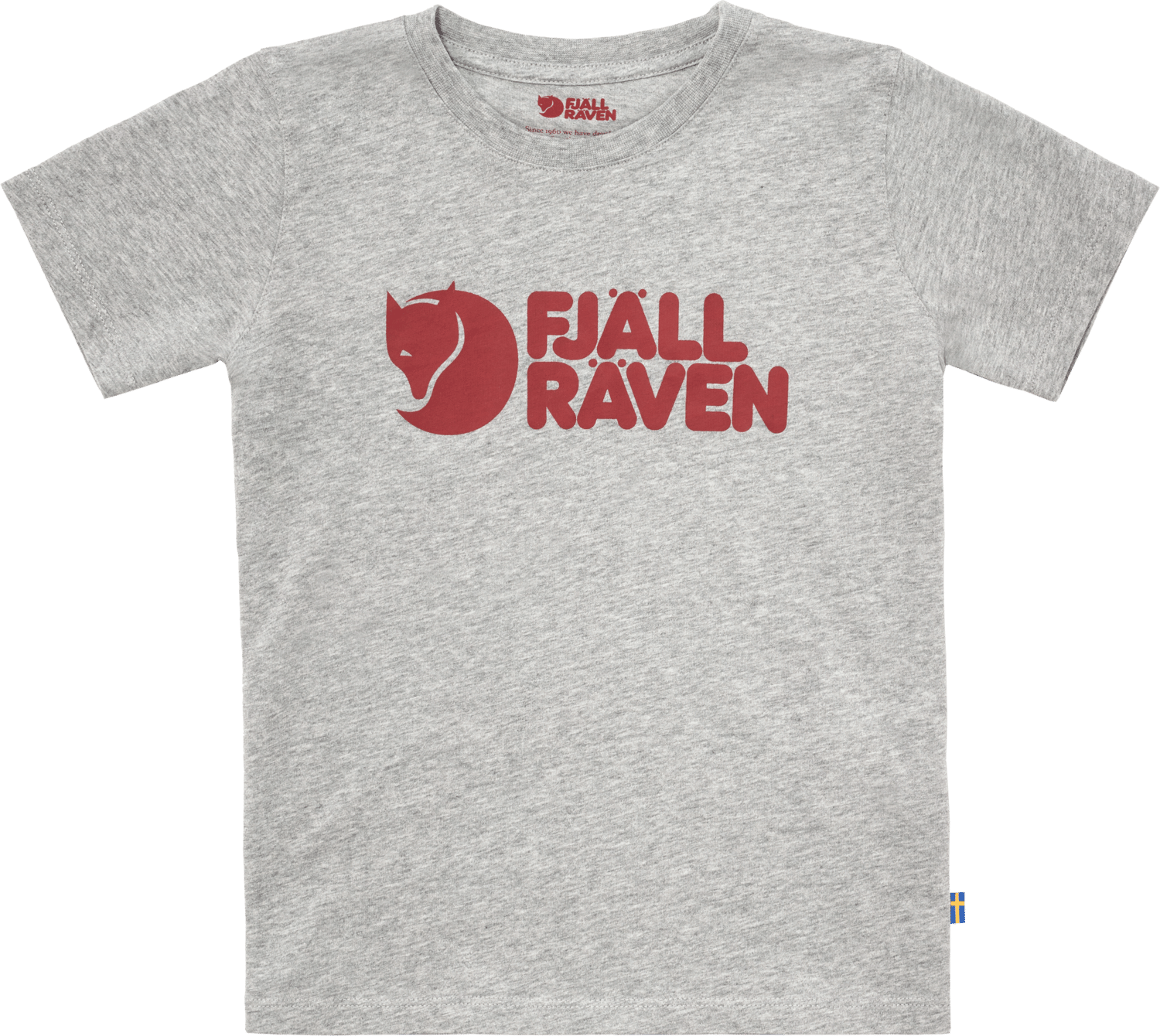 Kids' Fjällräven Logo T-Shirt Grey-Melange