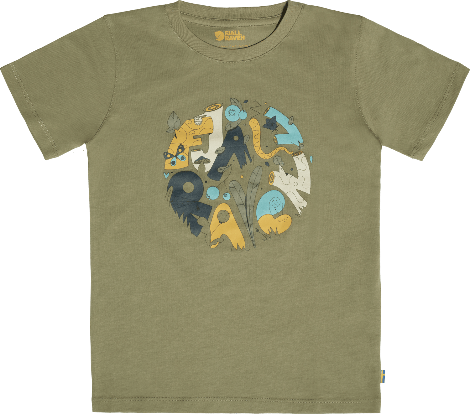Fjällräven Kids' Forest Findings T-Shirt Light Olive
