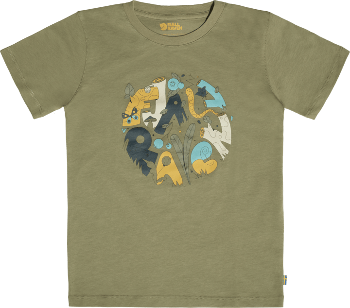 Fjällräven Kids' Forest Findings T-Shirt Light Olive Fjällräven