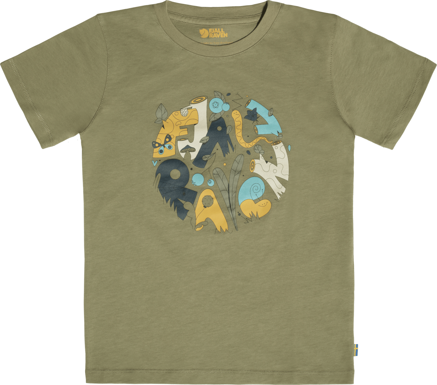 Kids' Forest Findings T-Shirt Light Olive
