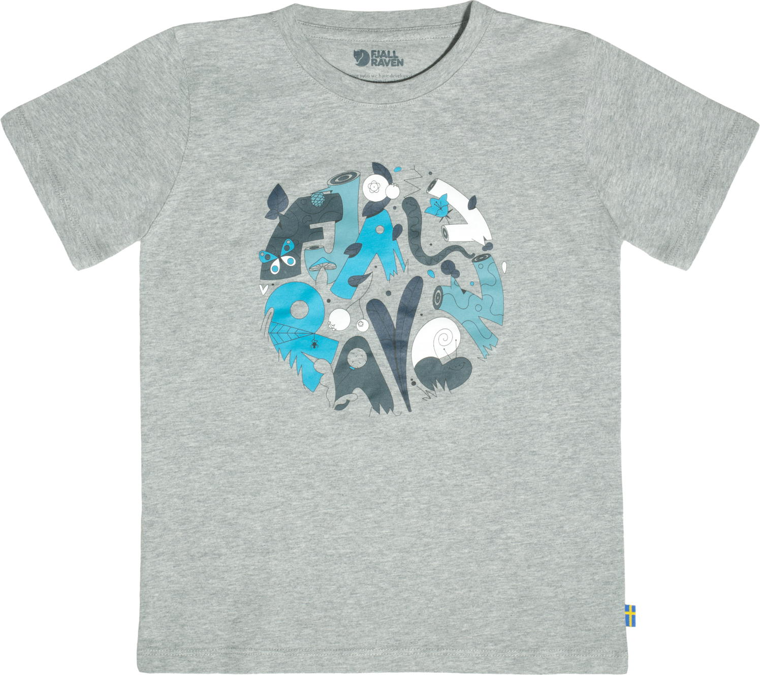 Fjällräven Kids' Forest Findings T-Shirt Grey-Melange 104, Grey-Melange