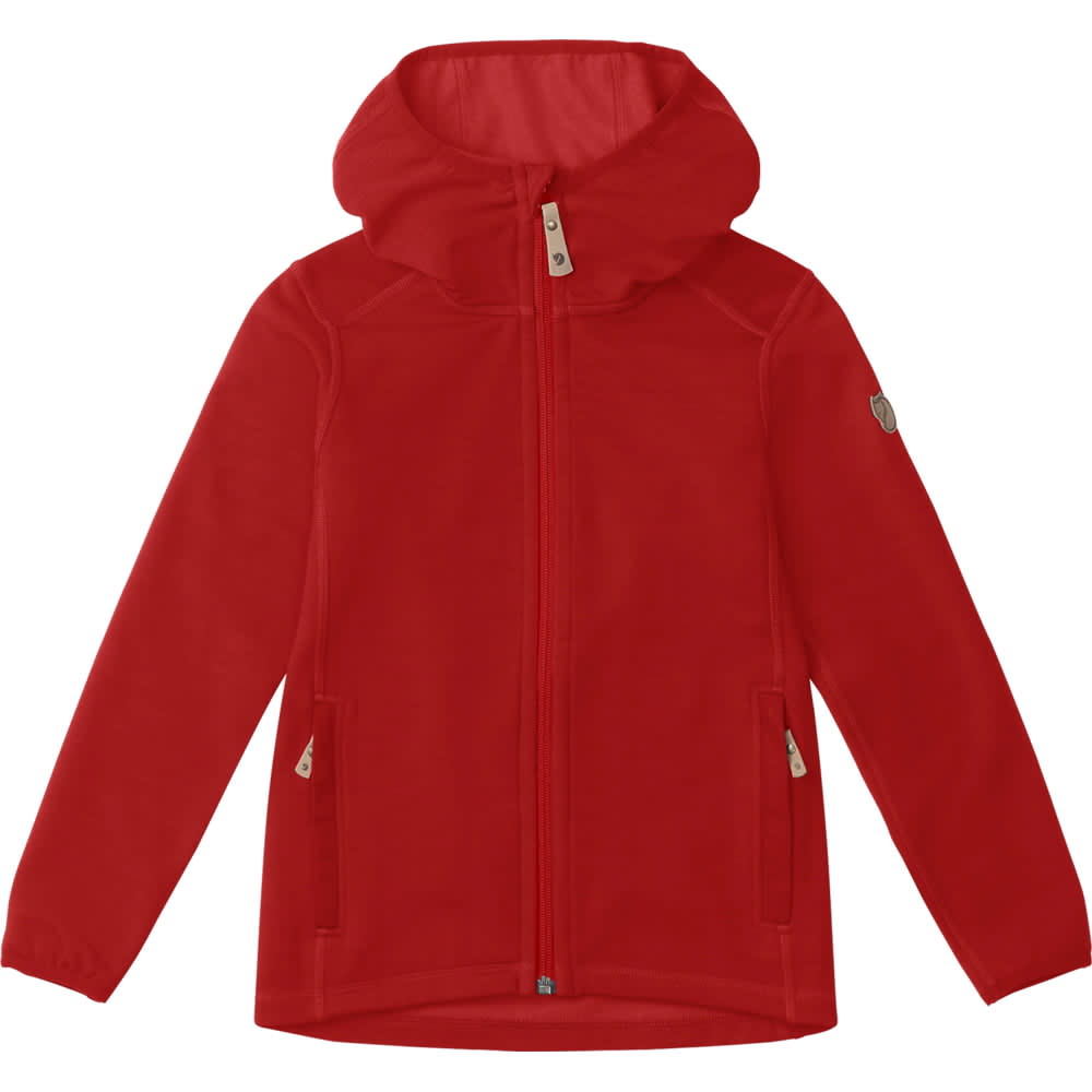 Fjällräven Kids Keb Fleece Hoodie Lava Mellomlag trøyer 134