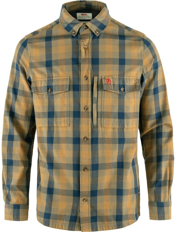 Fjällräven Lappland Mesh Shirt M Light Olive-Indigo Blue Fjällräven
