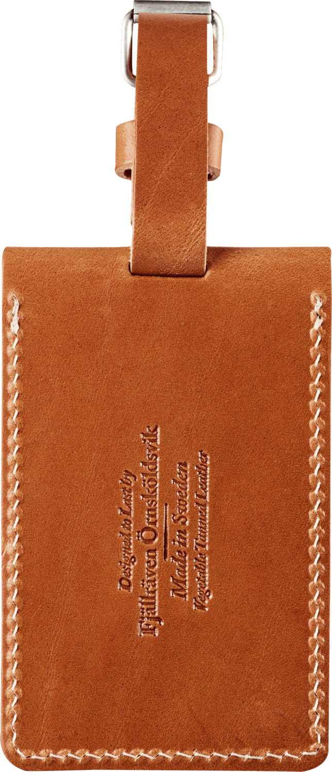 Fjällräven Leather Luggage Tag Leather Cognac Fjällräven