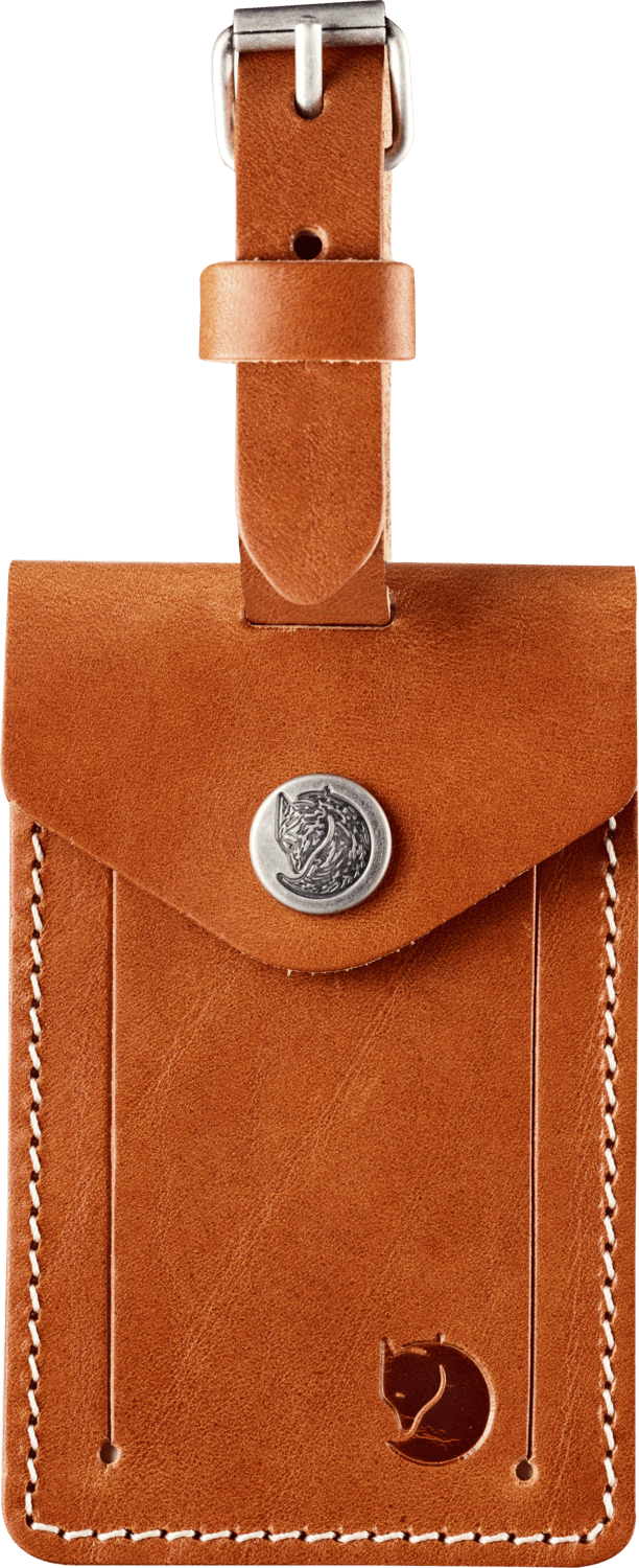 Fjällräven Leather Luggage Tag Leather Cognac Fjällräven