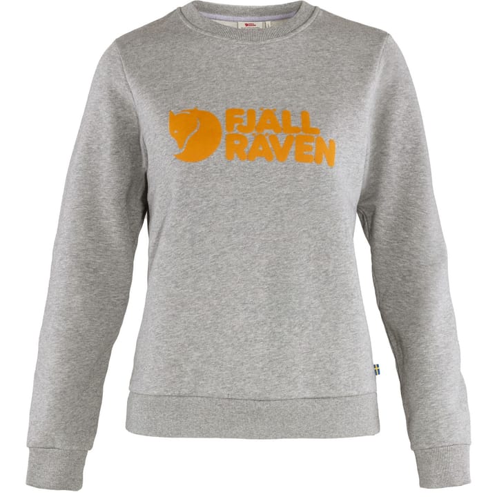 Fjällräven Logo Sweater W Grey-Melange Fjällräven