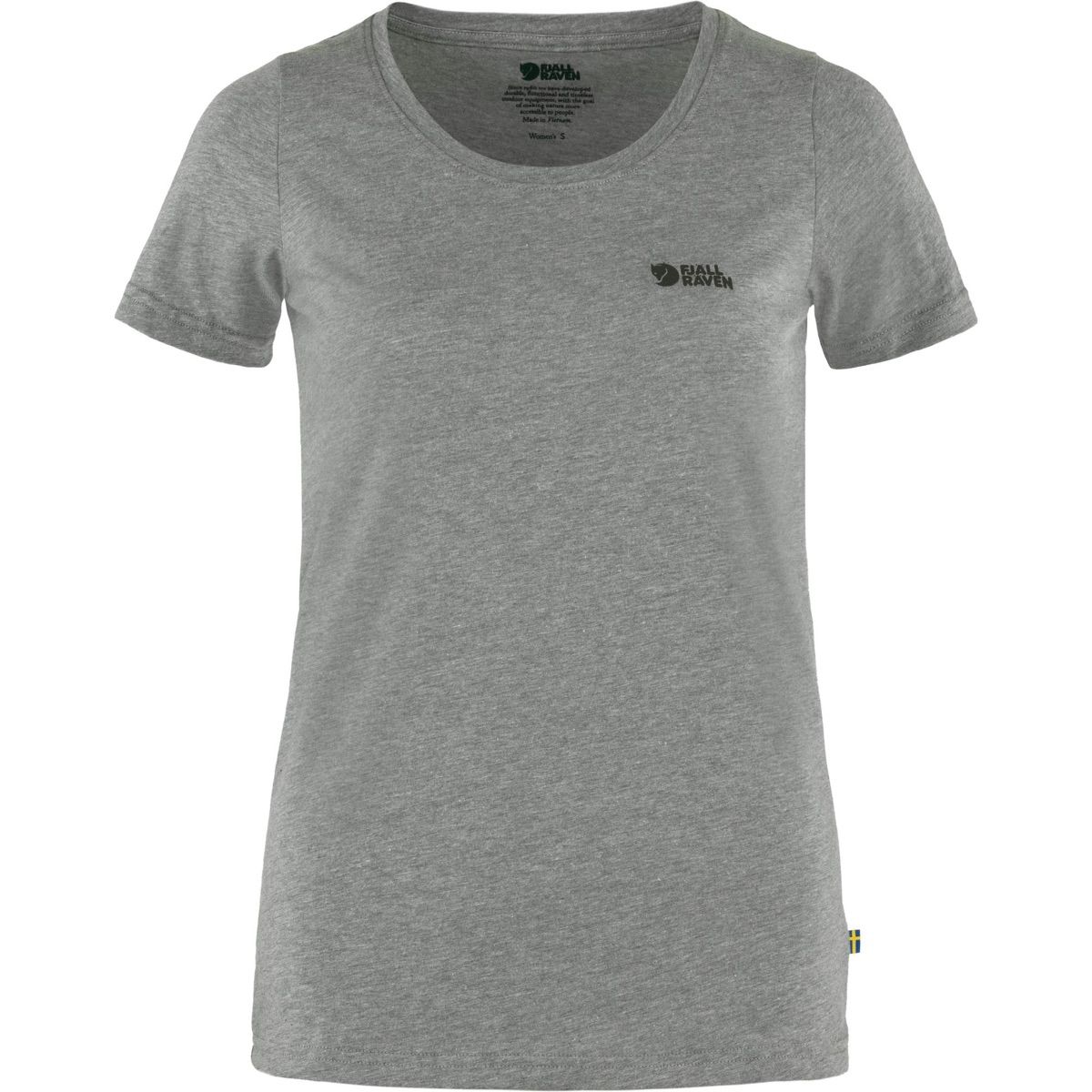 Fjällräven Logo T-Shirt W Grey-Melange