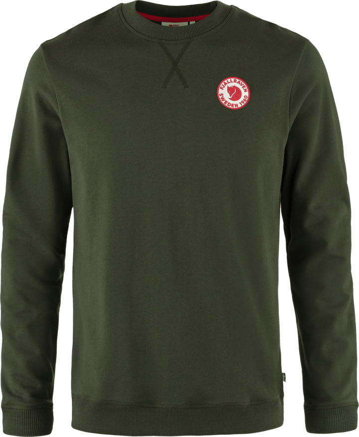 Fjällräven Men's 1960 Logo Badge Sweater Deep Forest Fjällräven
