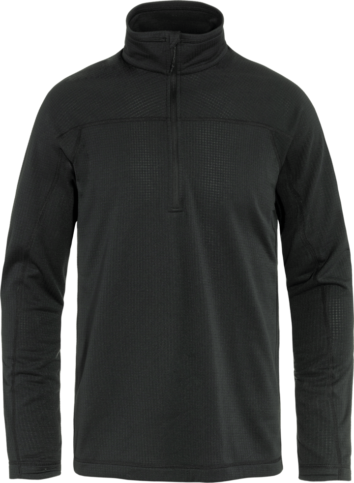 Men's Abisko Lite Fleece Half Zip Black Fjällräven