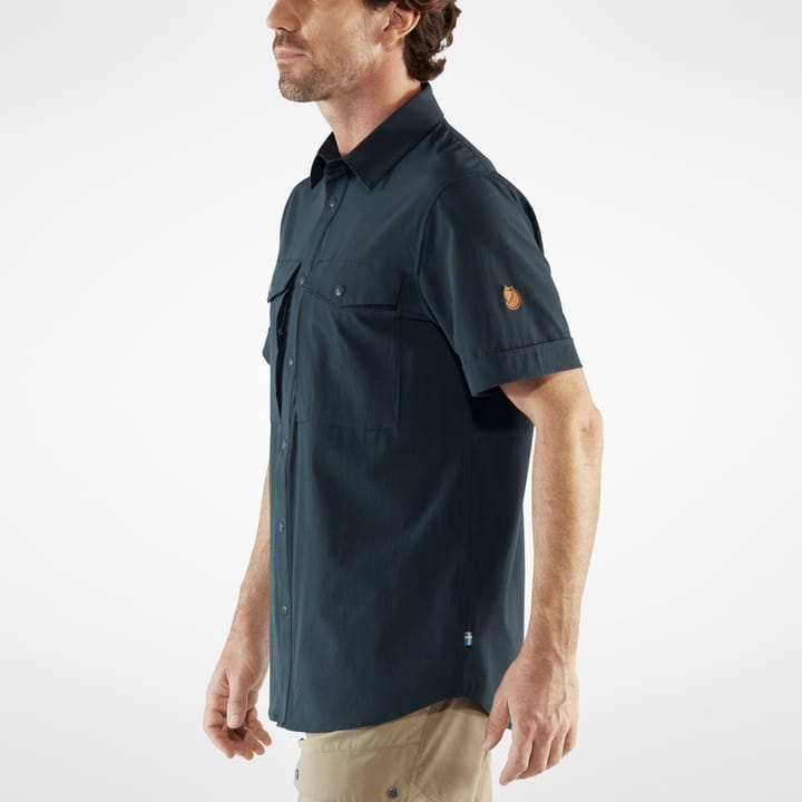 Fjällräven Men's Abisko Trekking Shirt SS Dark Navy Fjällräven