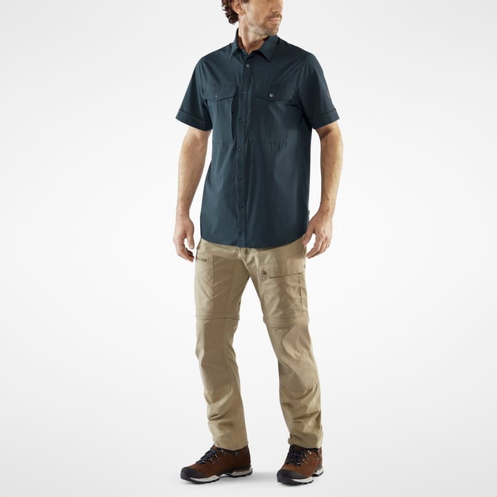 Fjällräven Men's Abisko Trekking Shirt SS Dark Navy Fjällräven