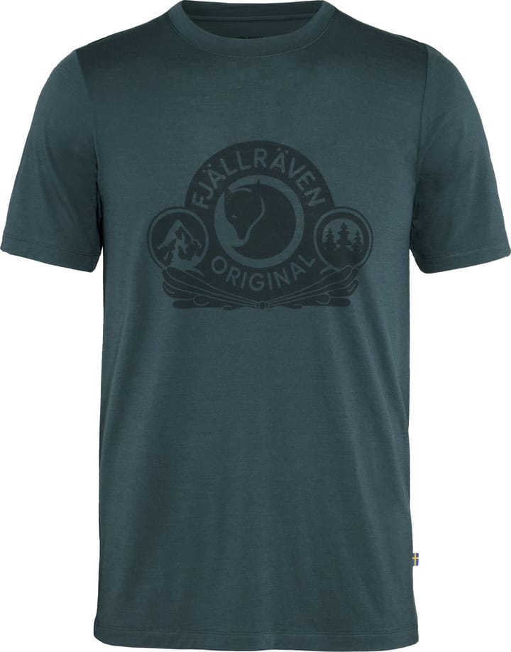 Fjällräven Men's Abisko Wool Classic SS Dark Navy Fjällräven