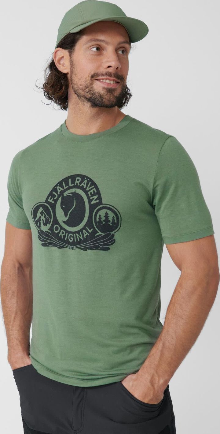 Fjällräven Men's Abisko Wool Classic SS Patina Green Fjällräven