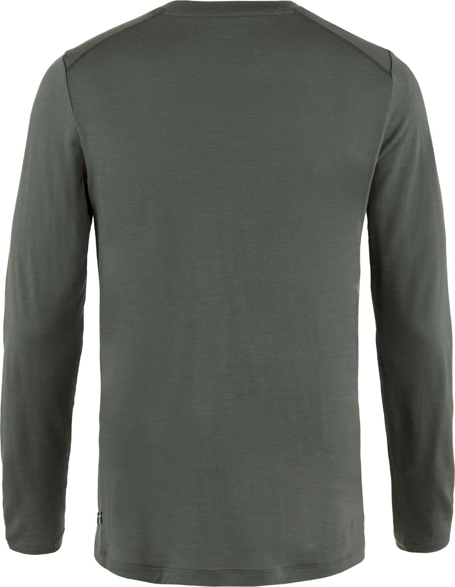 Fjällräven Men's Abisko Wool Long Sleeve Basalt