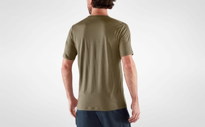 Fjällräven Men's Abisko Wool Short Sleeve Light Olive Fjällräven