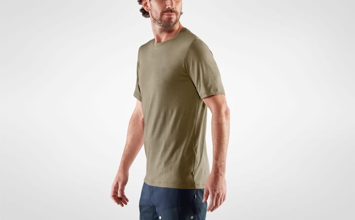 Fjällräven Men's Abisko Wool Short Sleeve Light Olive Fjällräven