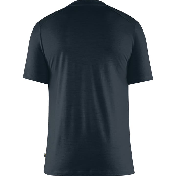 Fjällräven Men's Abisko Wool Short Sleeve Dark Navy Fjällräven