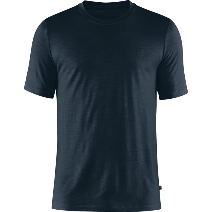 Fjällräven Men's Abisko Wool Short Sleeve Dark Navy Fjällräven