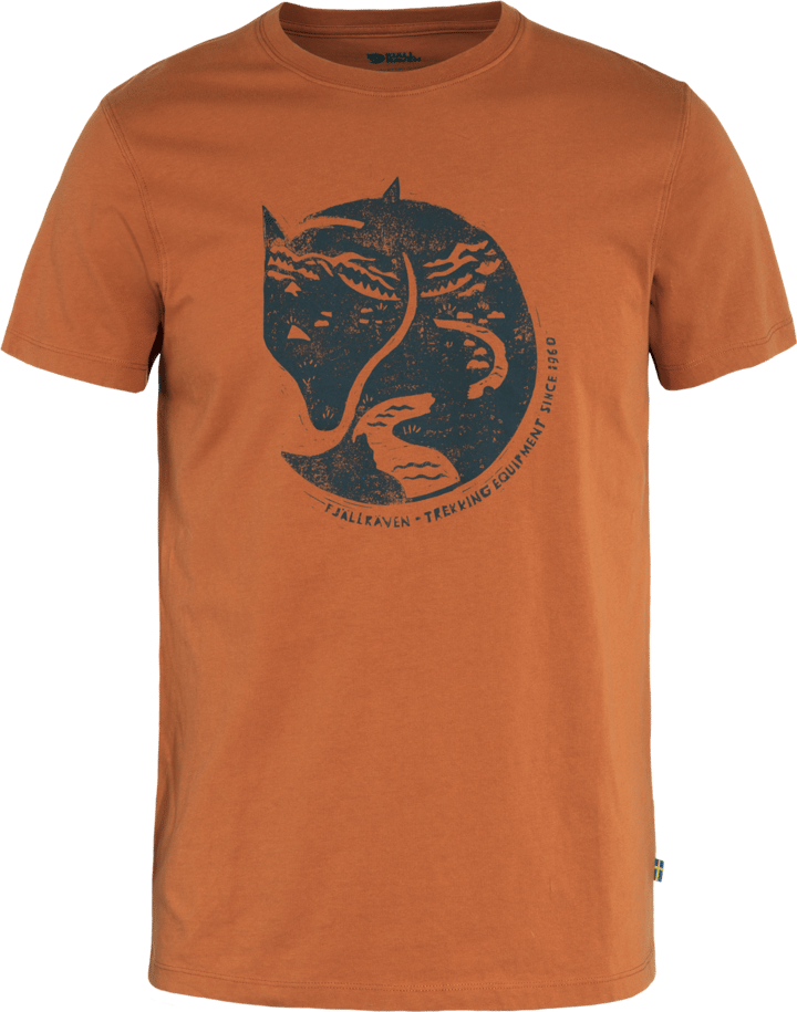 Fjällräven Men's Arctic Fox T-shirt Terracotta Brown Fjällräven Fjällräven Men's Arctic Fox T-shirt Terracotta Brown Fjällräven