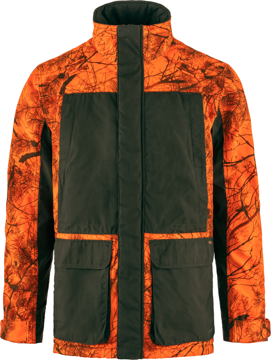 Fjällräven Men's Brenner Pro Padded Jacket Orange Multi Camo-Deep Forest Vadderade jaktjackor L
