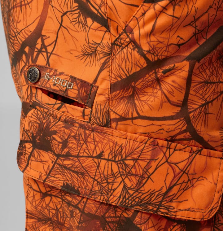 Fjällräven Men's Brenner Pro Winter Trousers Orange Multi Camo Fjällräven