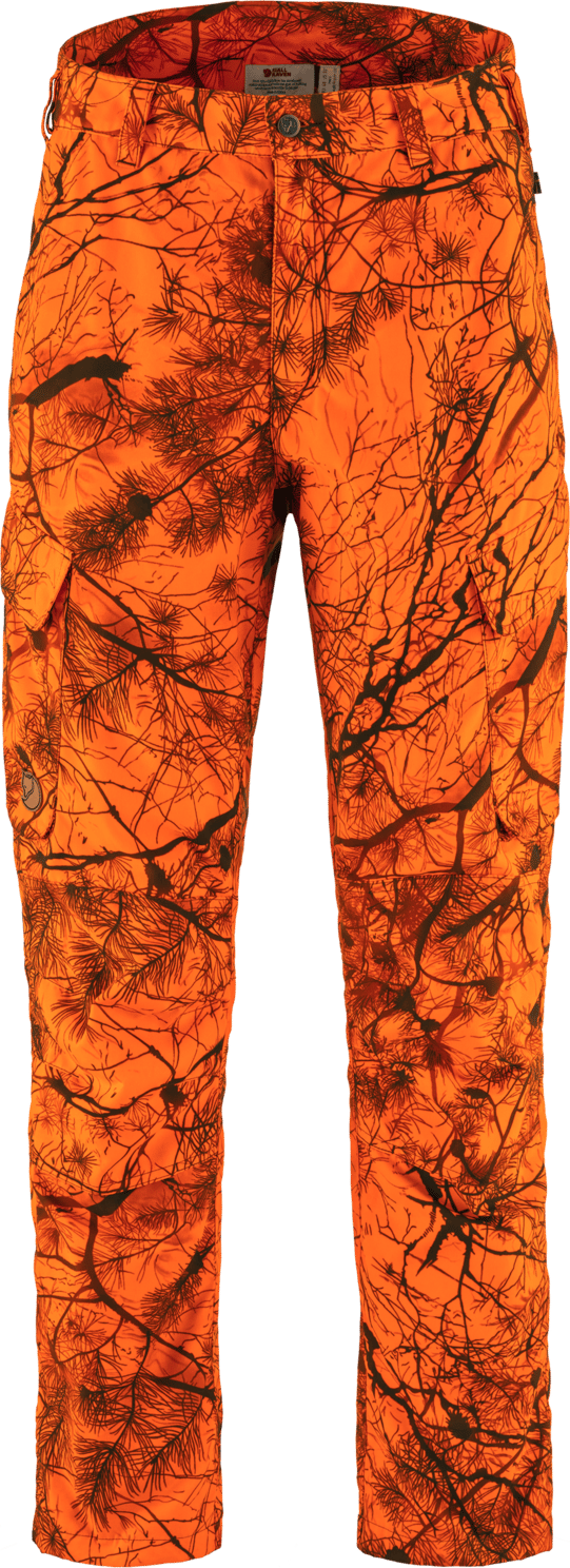 Fjällräven Men's Brenner Pro Winter Trousers Orange Multi Camo