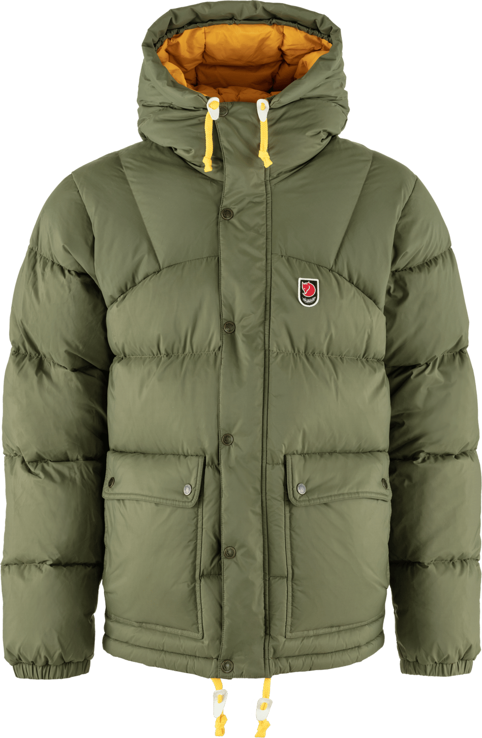 Fjällräven Men's Expedition Down Lite Jacket Green/Mustard Yellow