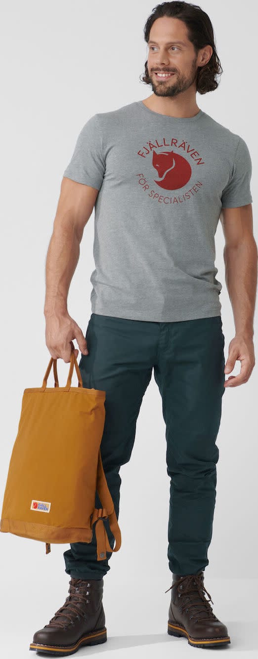 Fjällräven Men's Fjällräven Fox T-Shirt Grey Melange Fjällräven Fjällräven Men's Fjällräven Fox T-Shirt Grey Melange Fjällräven