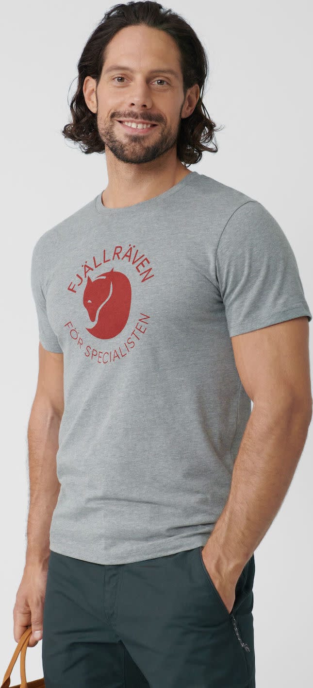 Fjällräven Men's Fjällräven Fox T-Shirt Grey Melange Fjällräven Fjällräven Men's Fjällräven Fox T-Shirt Grey Melange Fjällräven