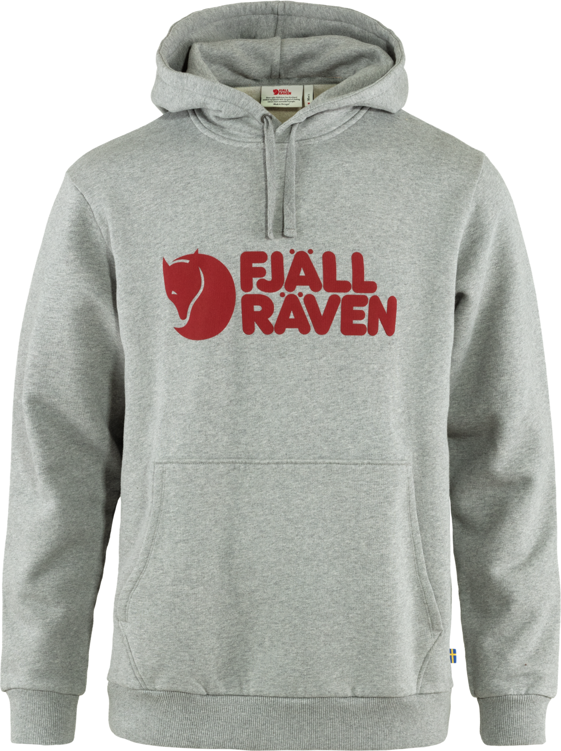 Fjällräven Men's Fjällräven Logo Hoodie Grey/Melange Långärmade vardagströjor XXL