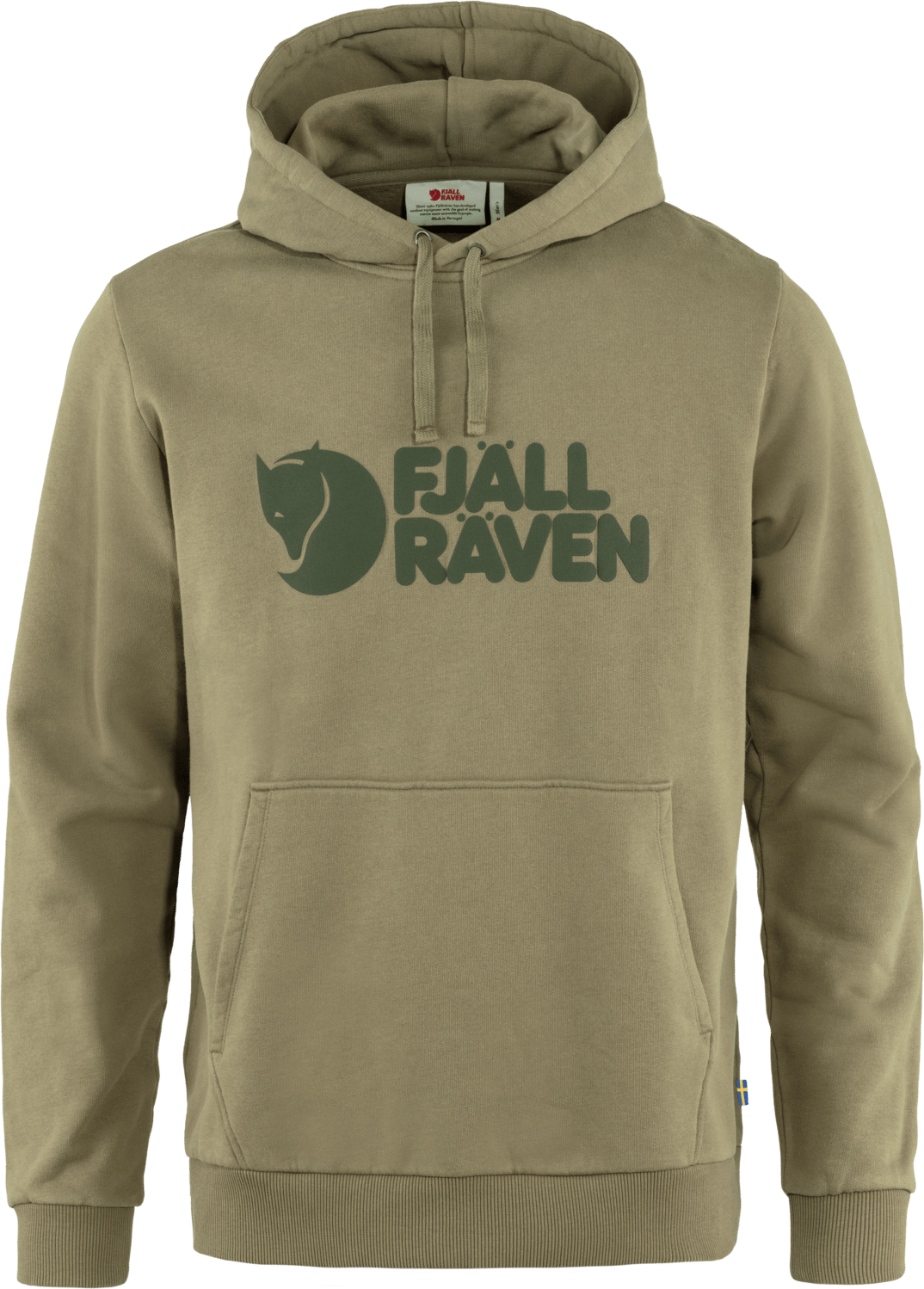 Men's Fjällräven Logo Hoodie Light Olive