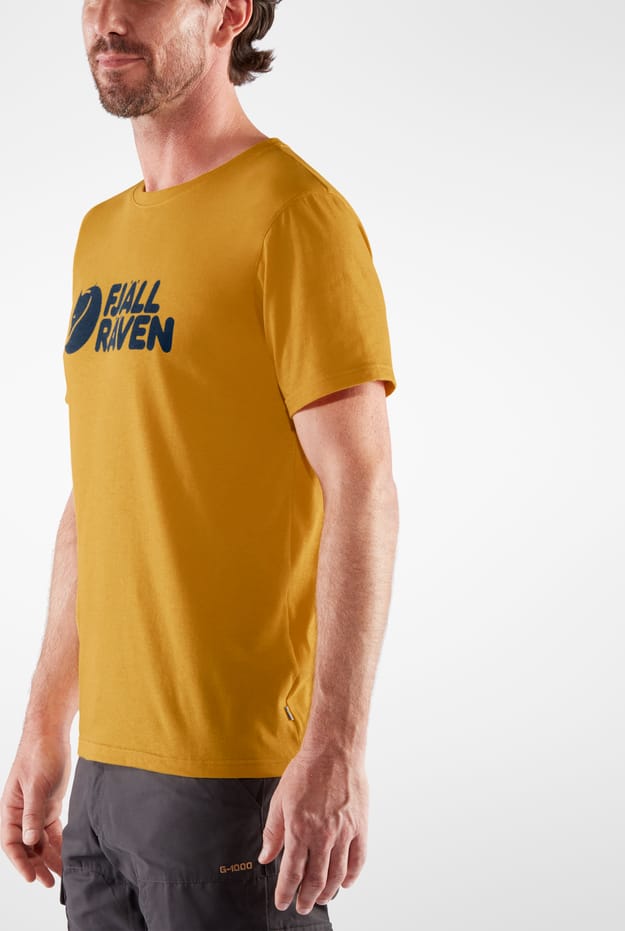 Fjällräven Men's Fjällräven Logo T-shirt Ochre Fjällräven