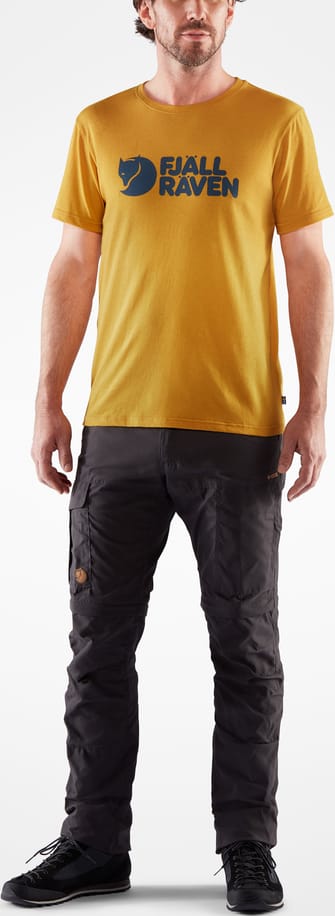 Fjällräven Men's Fjällräven Logo T-shirt Ochre Fjällräven