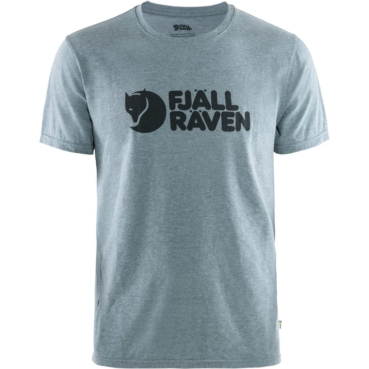 Fjällräven Men's Fjällräven Logo T-shirt Uncle Blue/Melange Fjällräven