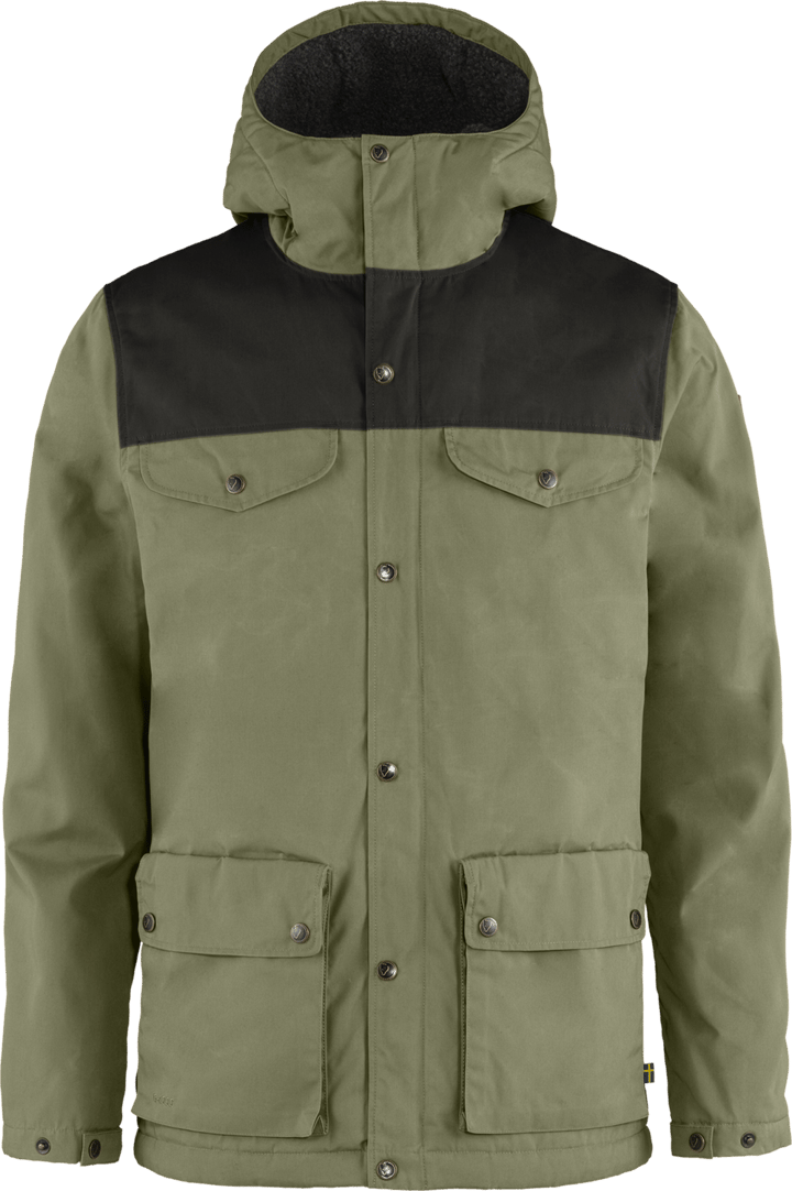 Fjällräven Men's Greenland Winter Jacket Green-Dark Grey Fjällräven